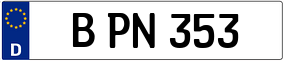 Truck License Plate